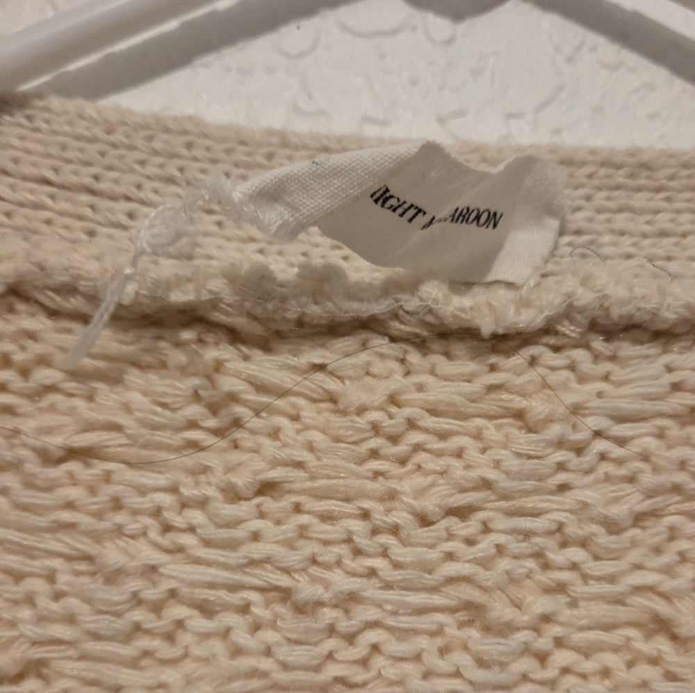 Goodnight Macaroon Cream Cable Knit Cardigan - Picture 5 of 5